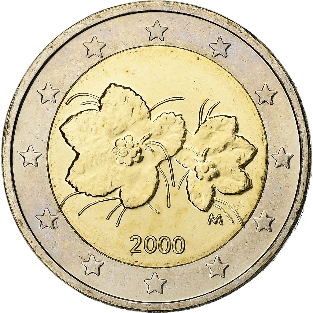 Finlandia, 2 Euro, 2000, Vantaa, Bi-metallico, SPL, KM:105