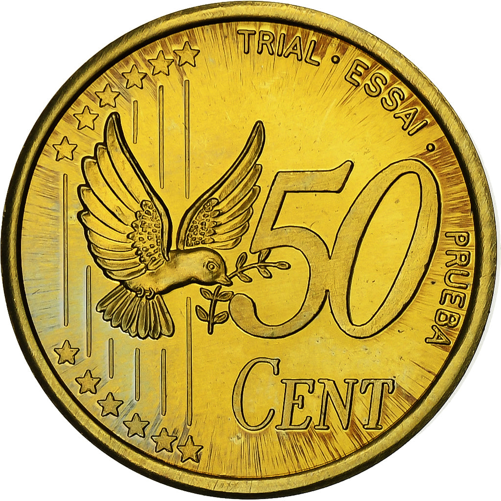 Danemark, Margrethe II, 50 Euro Cent, unofficial private coin, 2002, Or