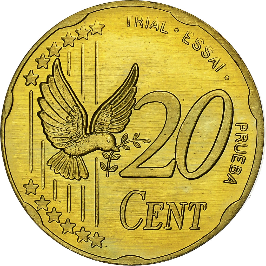 Danemark, Margrethe II, 20 Euro Cent, unofficial private coin, 2002, Or