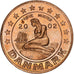 Denmark, Margrethe II, 5 Euro Cent, unofficial private coin, 2002, Copper