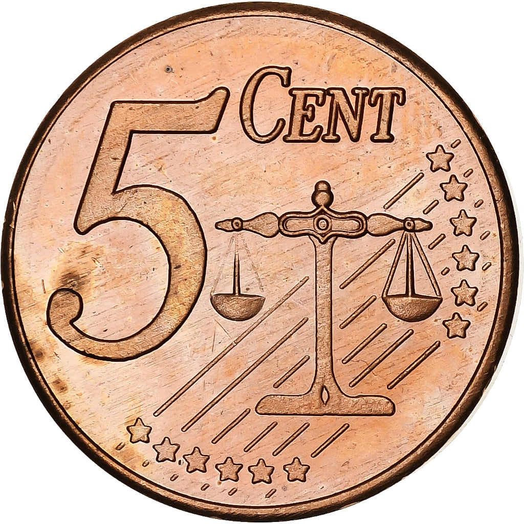 Denmark, Margrethe II, 5 Euro Cent, unofficial private coin, 2002, Copper