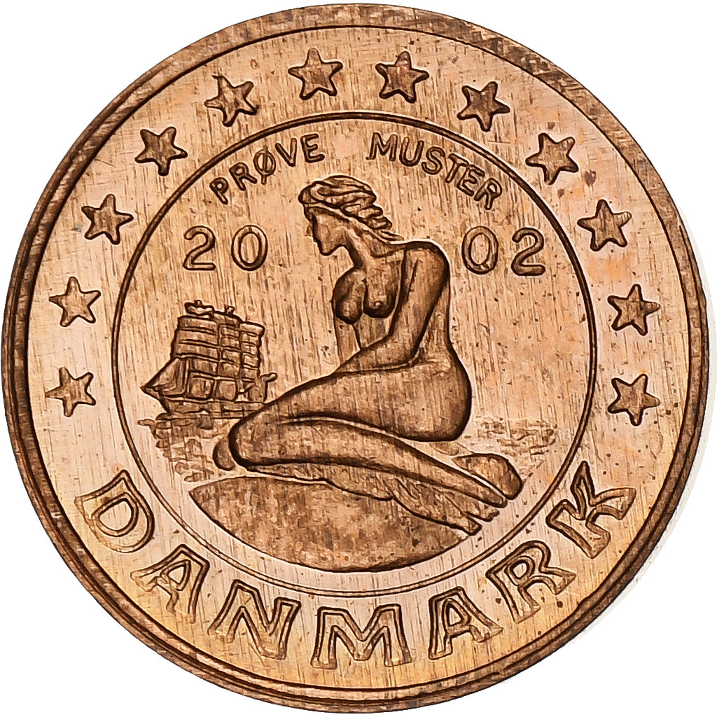 Danemark, Margrethe II, Euro Cent, unofficial private coin, 2002, Cuivre, SPL