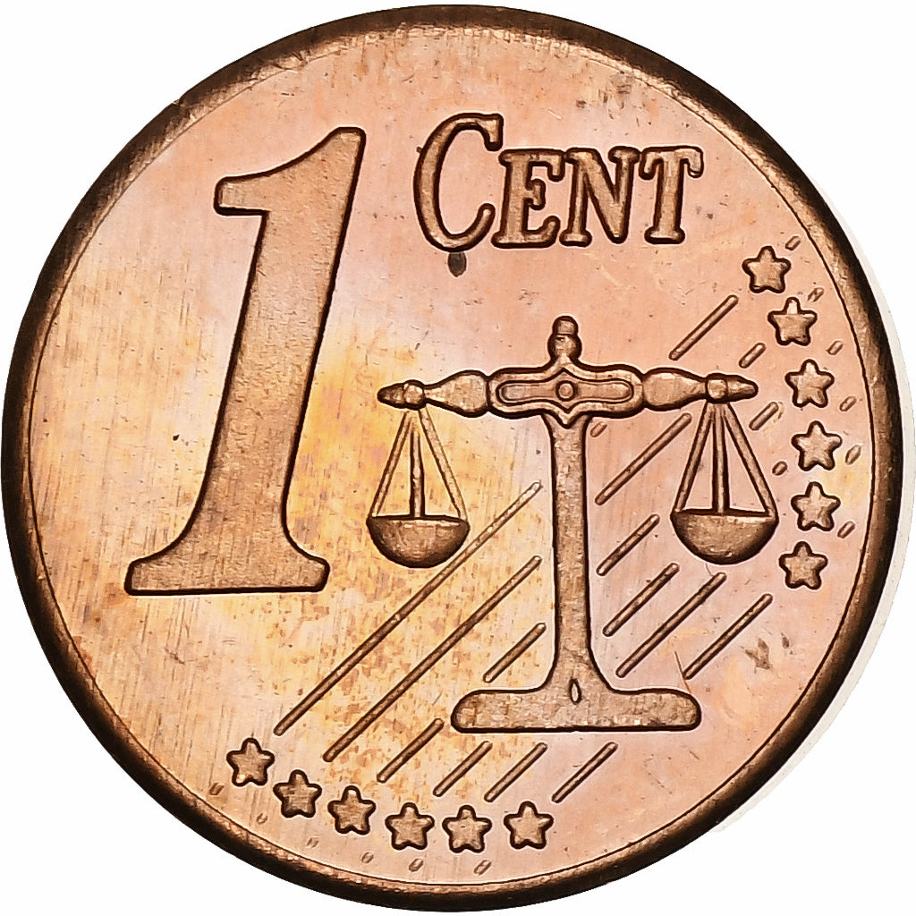 Danemark, Margrethe II, Euro Cent, unofficial private coin, 2002, Cuivre, SPL