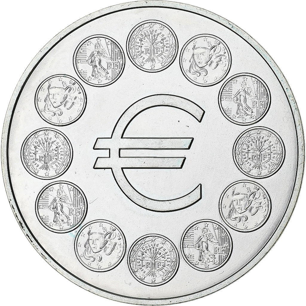 France, Médaille, Arrivée de l'euro, 1998, Cupro-nickel Aluminium, SUP+