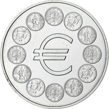 France, Médaille, Arrivée de l'euro, 1998, Cupro-nickel Aluminium, SUP+