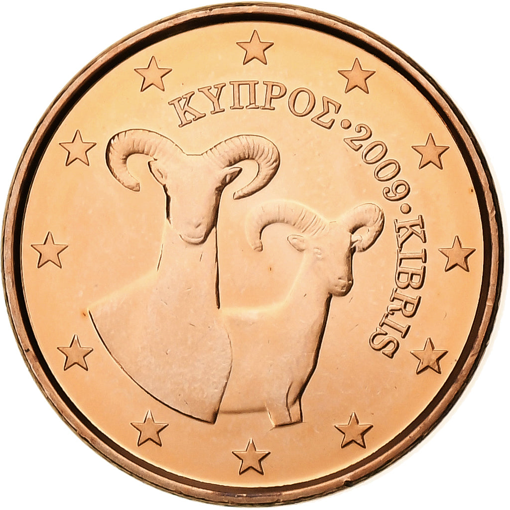 Cyprus, Euro Cent, BU, 2009, Vantaa, Copper Plated Steel, MS(65-70), KM:78