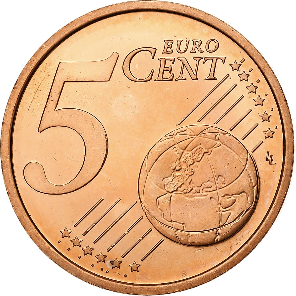 Cypr, 5 Euro Cent, BU, 2009, Vantaa, Miedź platerowana stalą, MS(65-70), KM:80
