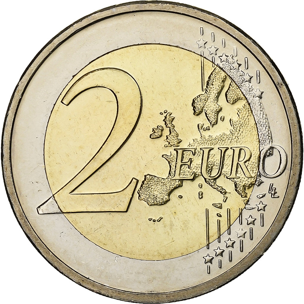 Cyprus, 2 Euro, Union économique et monétaire, BU, 2009, Vantaa, Bi-Metallic