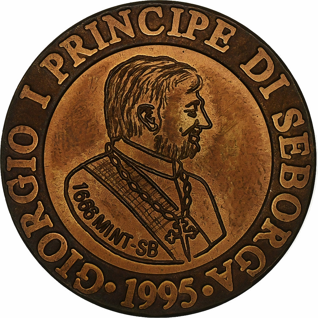 Seborga, Prince Giorgio I, Luigino, 1995, Seborga, Bronze, MS(63), KM:4