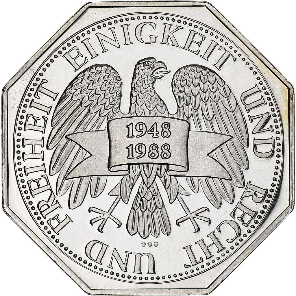 Niemcy, Token, 40 Years Anniversary, 1988, Srebro, Proof, MS(60-62)