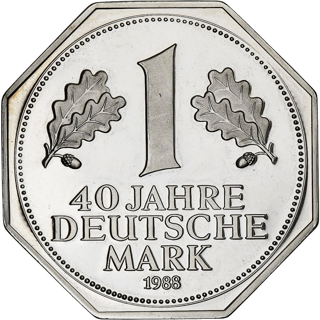 Niemcy, Token, 40 Years Anniversary, 1988, Srebro, Proof, MS(60-62)