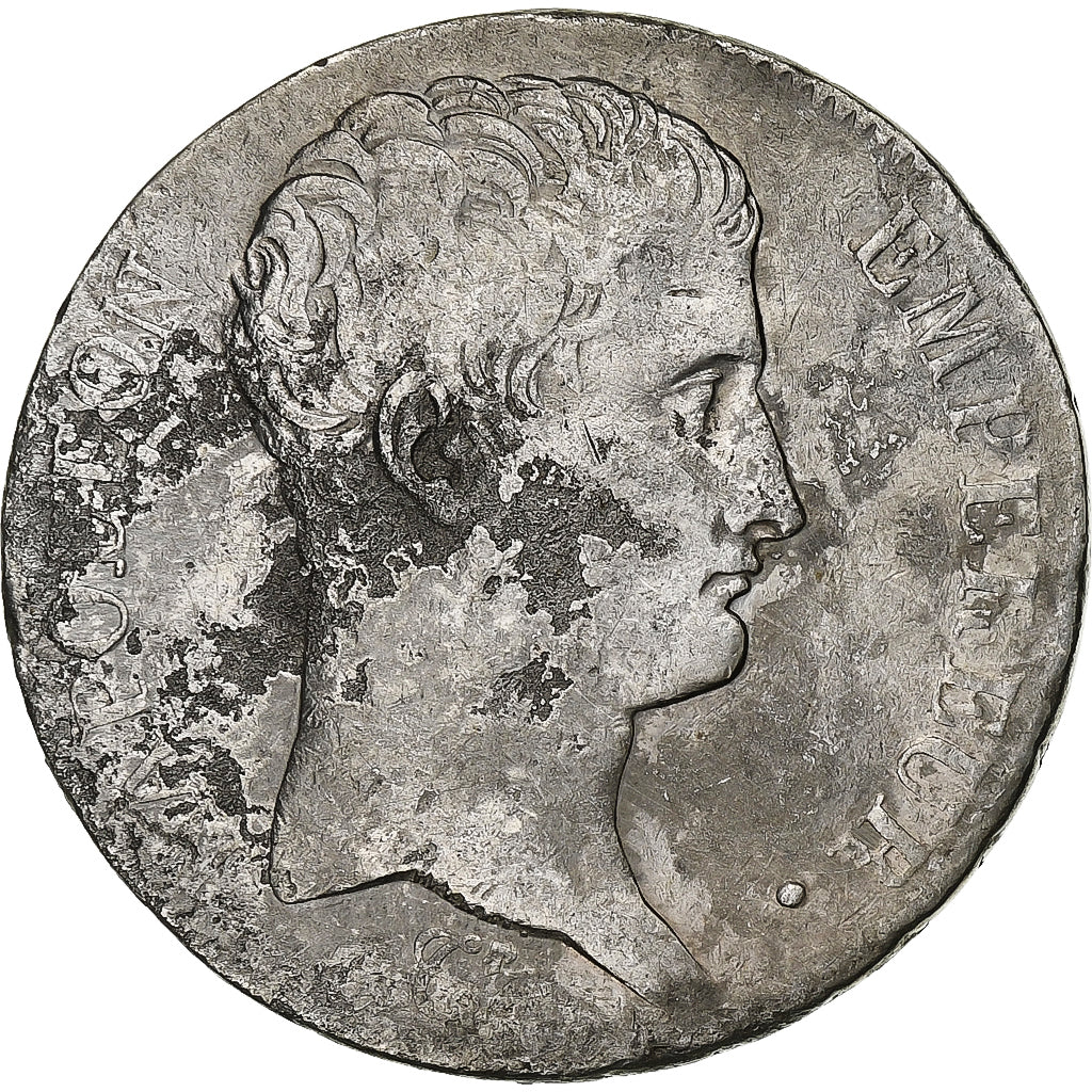 Francia, Napoleon I, 5 Francs, AN 13, Paris, Plata, BC+, Gadoury:580