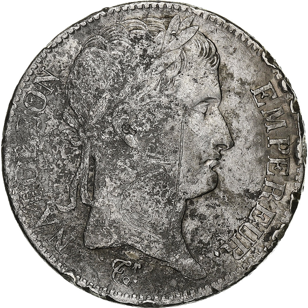 Francia, Napoleon I, 5 Francs, 1811, Nantes, Plata, BC+, Gadoury:584