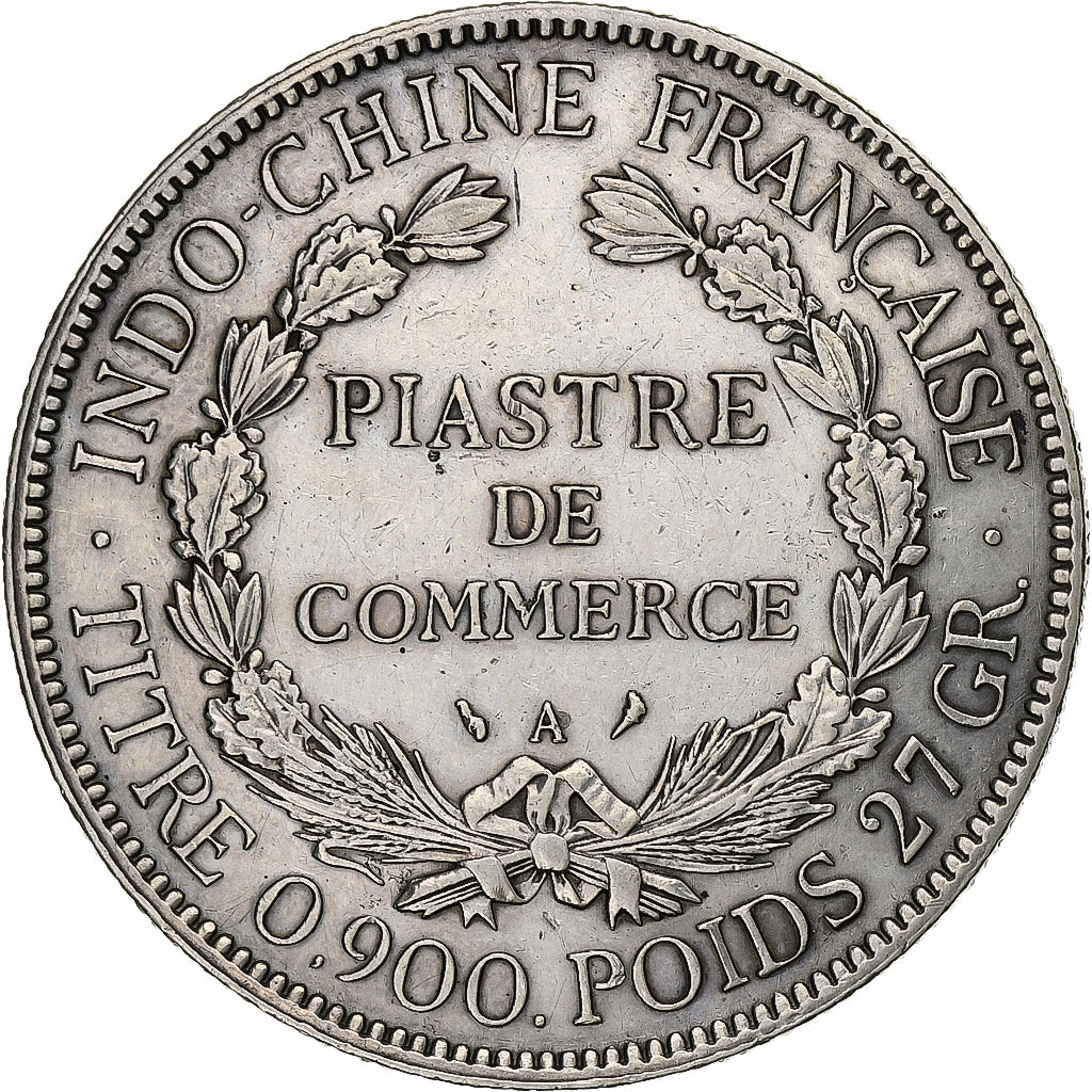 French Indochina, Piastre, 1926, Paris, Silver, AU(50-53), KM:5a.1