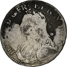 France, Louis XV, Ecu aux branches d'olivier, 1728, Amiens, Silver, VF(20-25)
