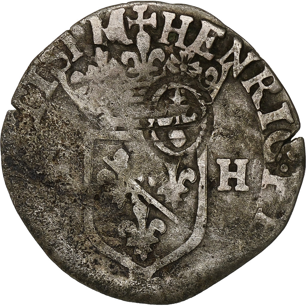 France, Louis XIII, Quinzain (Douzain contremarqué), Trévoux, Billon