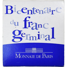 France, 1/4 Euro, Bicentenaire du franc germinal, BE, 2003, Monnaie de Paris
