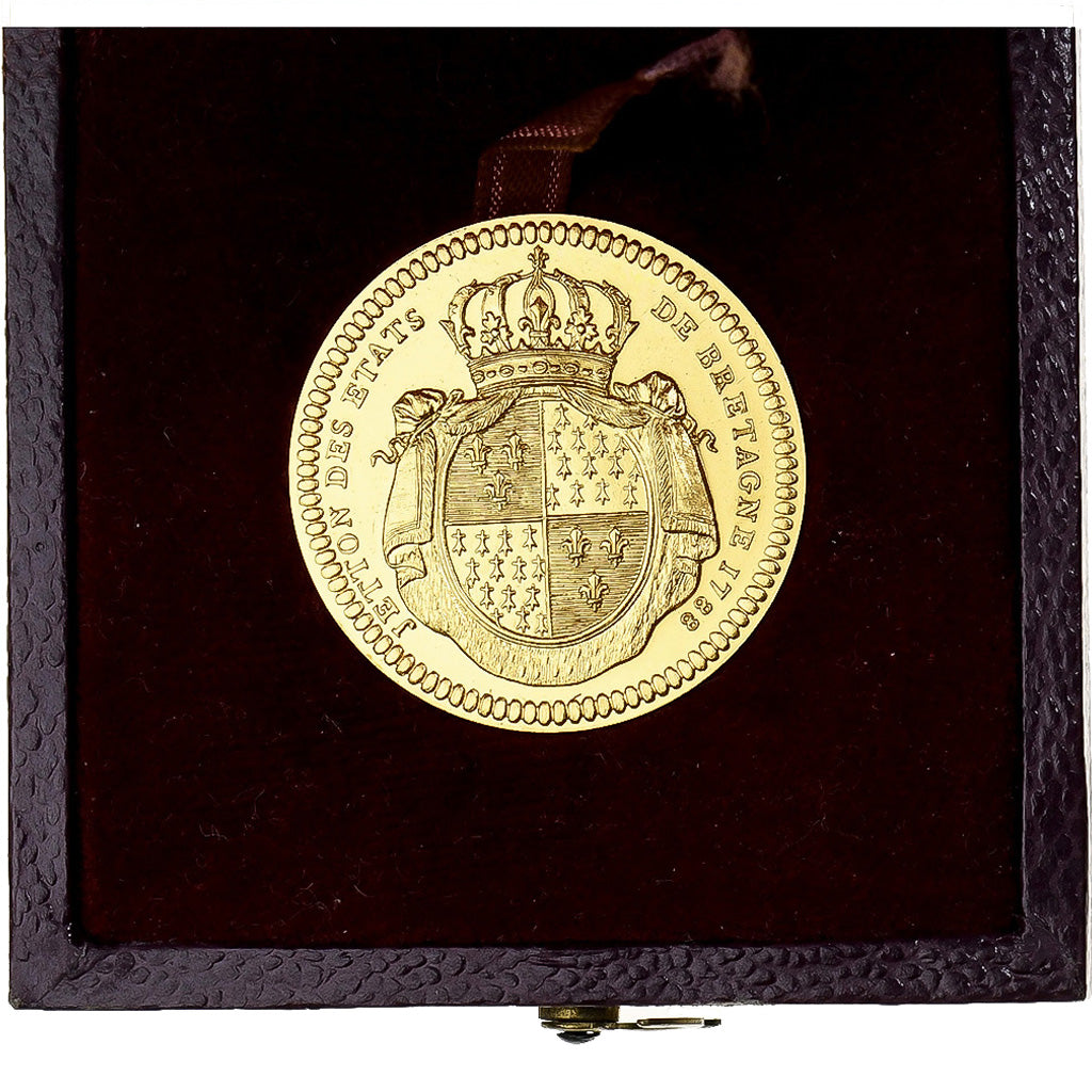 France, Token, États de Bretagne, Caisse d'épargne, 1788, Gold, Restrike