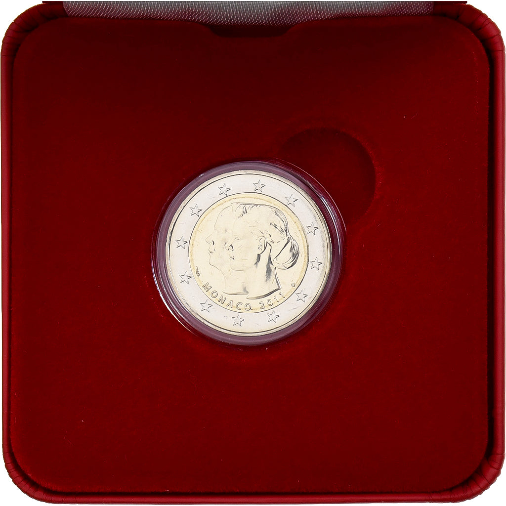 Monaco, 2 Euro, mariage princier, BU, 2011, Monnaie de Paris, Bi-Metallic