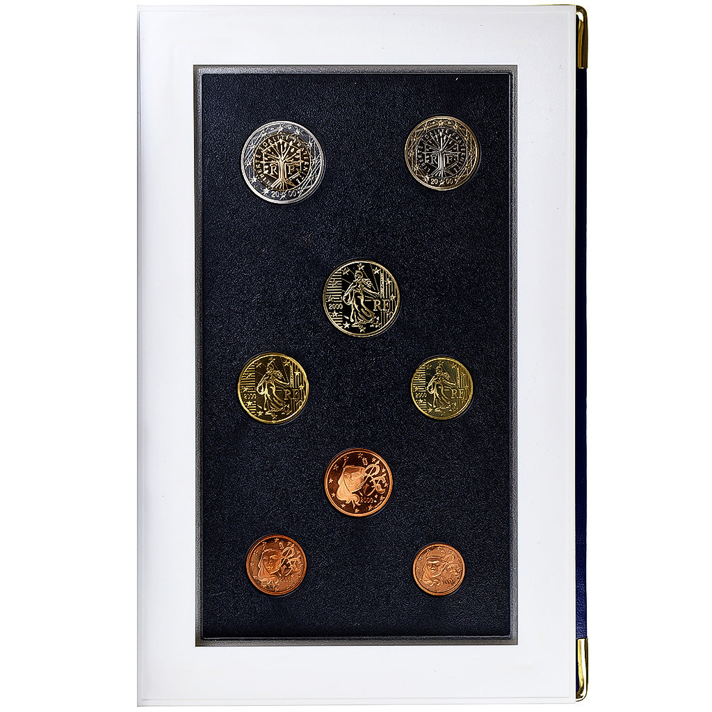 France, Coffret 1c. à 2€, Proof, 2000, Monnaie de Paris, MS(65-70)