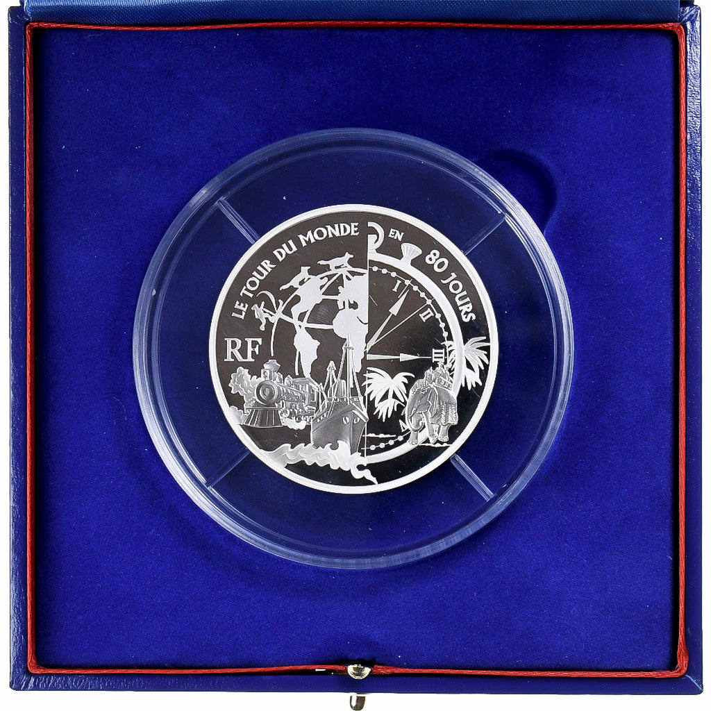 Francja, 20 Euro, Tour du monde en 80 jours, Proof, 2005, Monnaie de Paris