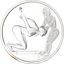 Greece, 10 Euro, Olympics Sports, Swimming, Proof, 2004, Athens, Silver