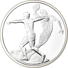Greece, 10 Euro, Olympics Sports, Disk Throw, Proof, 2004, Athens, Silver