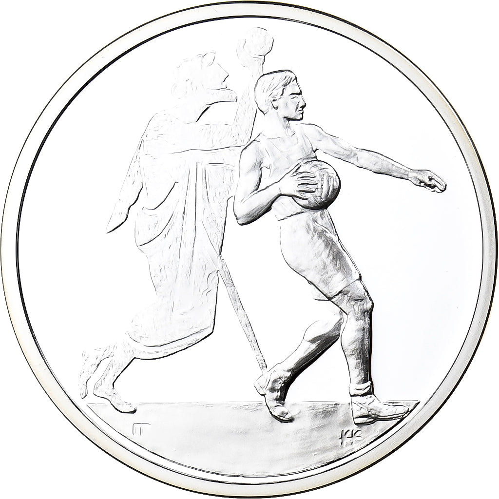 Griechenland, 10 Euro, Olympics Sports, Handball, PP, 2004, Athens, Silber