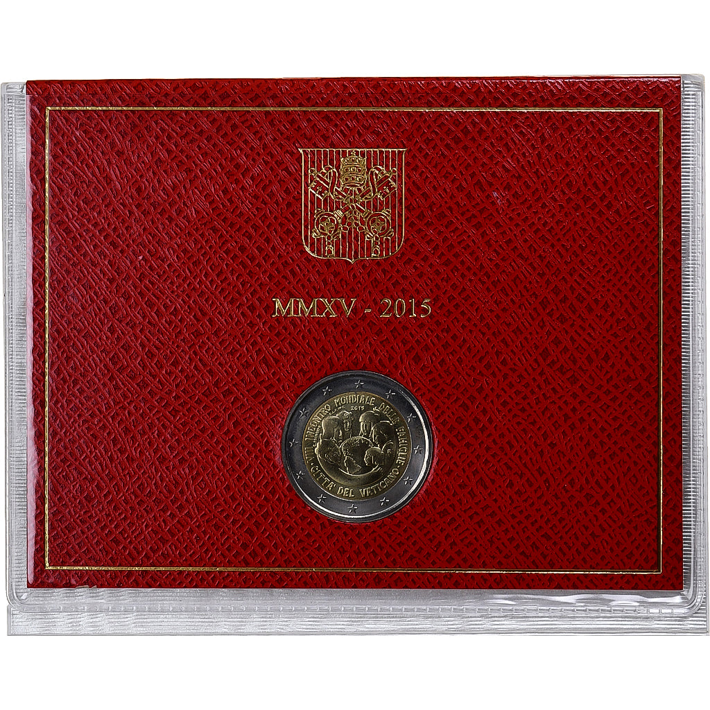 Vaticano, Pape François, 2 Euro, BU, 2015, Rome, Bimetálico, MS(65-70)