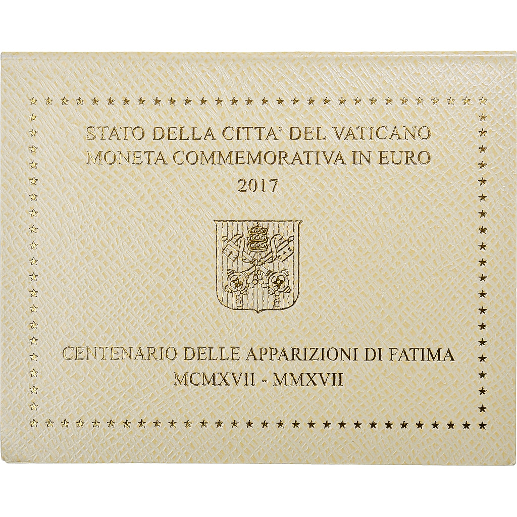 Vaticano, Pape François, 2 Euro, Fatima, BU, 2017, Rome, Bimetálico, FDC
