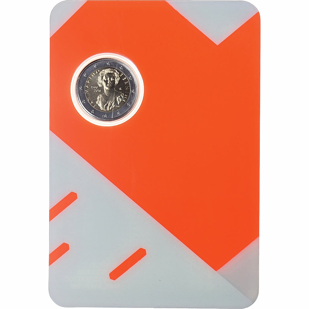 San Marino, 2 Euro, Gian Lorenzo Bernini, FDC, 2018, Rome, Bi-Metallic