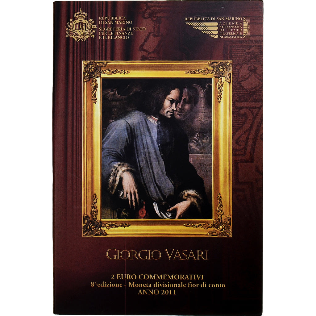 Saint Marin , 2 Euro, Giorgo Vasari, FDC, 2011, Rome, Bimétallique, FDC
