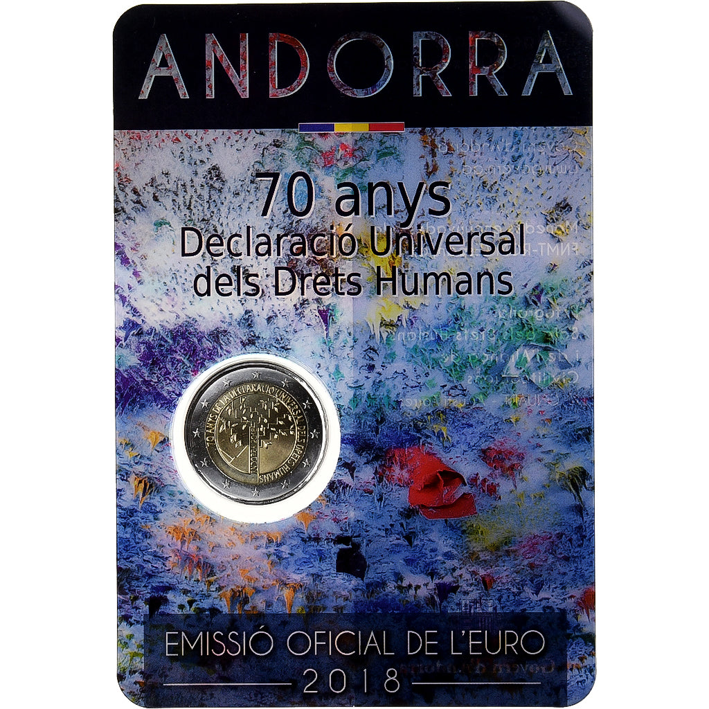 Andorra, 2 Euro, Déclaration des Droits de l'Homme, BU, 2018, Monnaie de Paris