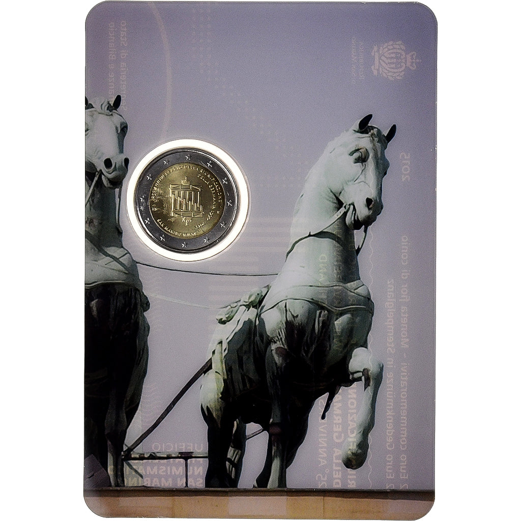 San Marino, 2 Euro, Chute du Mur de Berlin, FDC, 2015, Rome, Bimetálico, FDC