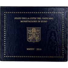 Vatican, Pape François, 1 Cent to 2 Euro, 2014, Rome, MS(65-70)