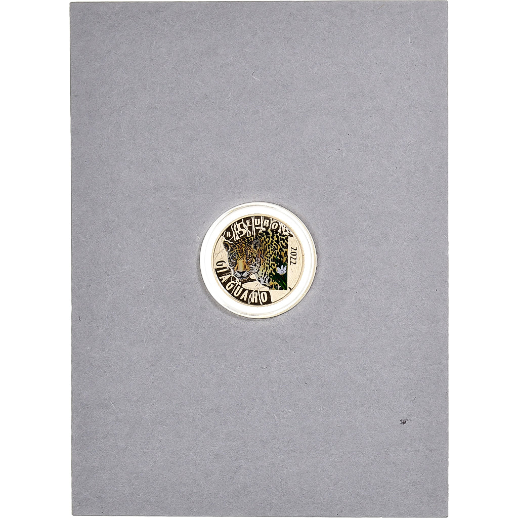 Italia, 5 Euro, Jaguar, Colourized, 2022, Rome, Bronzital, FDC