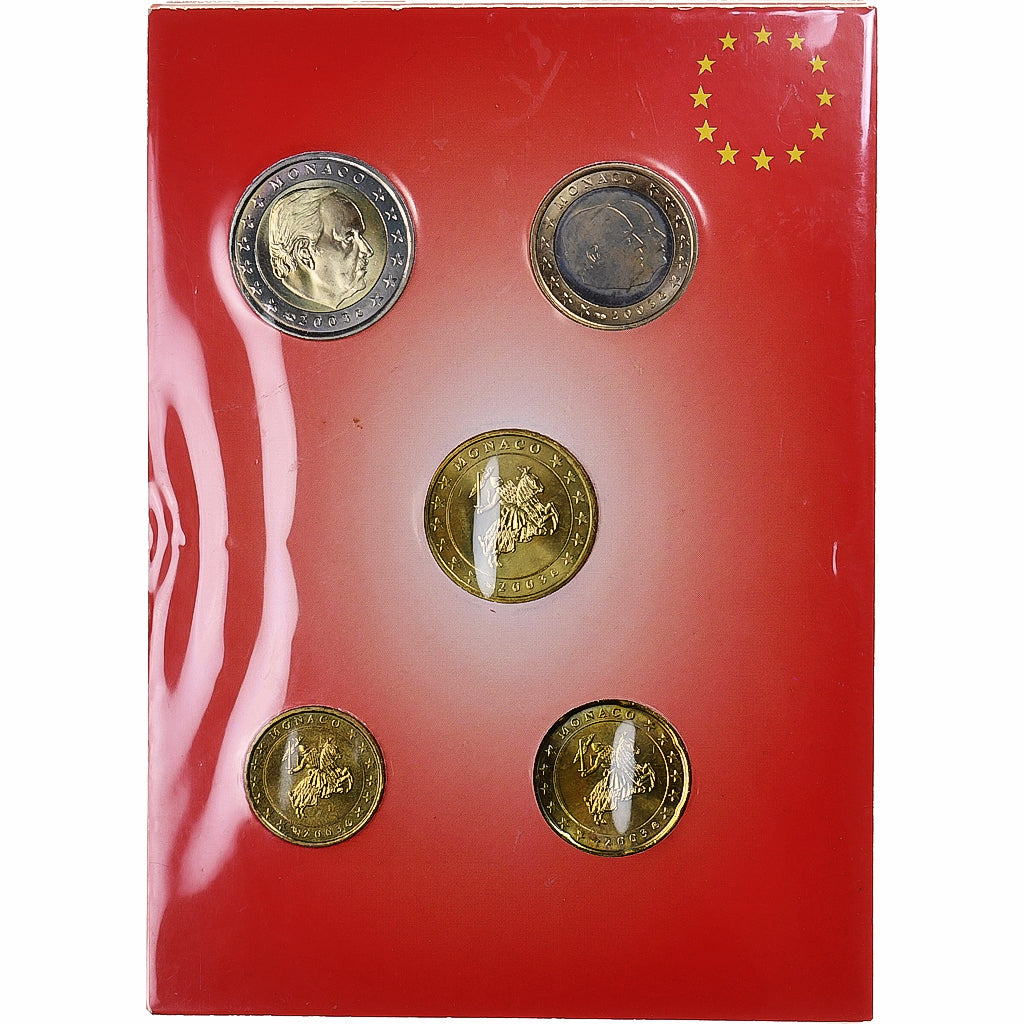 Monaco, Rainier III, 10 Cents to 2 Euro, 2003, Monnaie de Paris, MS(63)