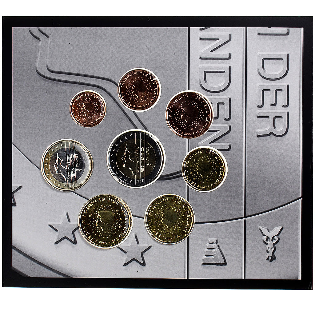 Nederland, Beatrix, 1 Cent to 2 Euro, BU, 2009, Utrecht, n.v.t., FDC