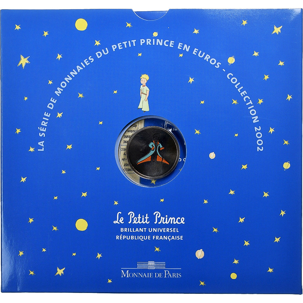 Francia, Coffret 1c. à 2€ + jeton, Petit Prince, BU, 2002, Monnaie de Paris