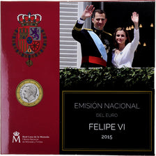 Spain, Felipe VI, 1 Cent to 2 Euro, BU, 2015, Madrid, MS(65-70)