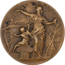 Francia, medaglia, Sculpture, salon de 1922, Saupique, 1922, Bronzo, Daniel