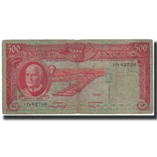 Banknote, Angola, 500 Escudos, 1962, 1962-06-10, KM:95, VG(8-10)