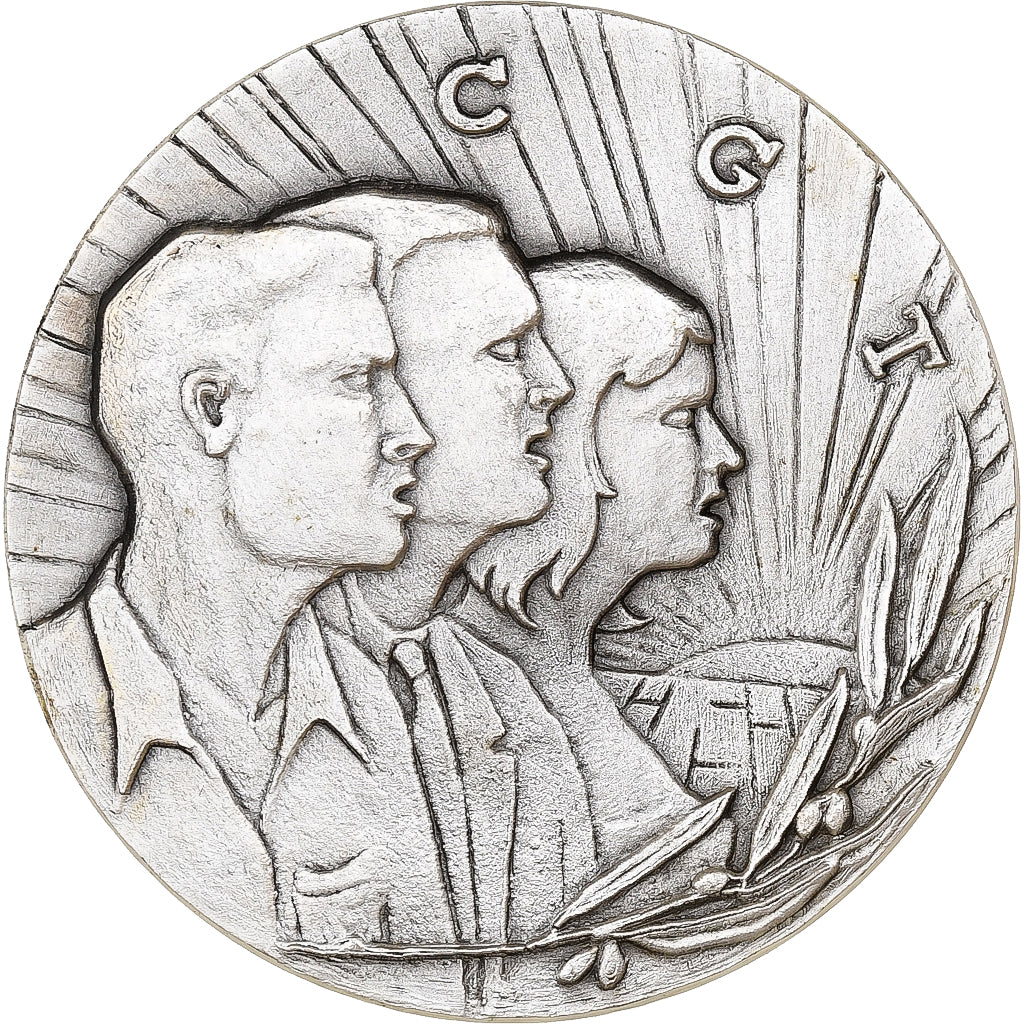 Francia, medaglia, Syndicat, CGT, Bronzo argentato, SPL-