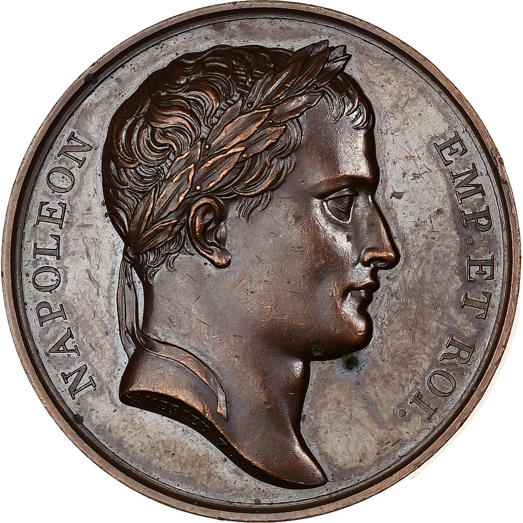 Frankrijk, Medaille, Napoleon I, Bataille de la Moskowa, 1812, Bronzen, Andrieu