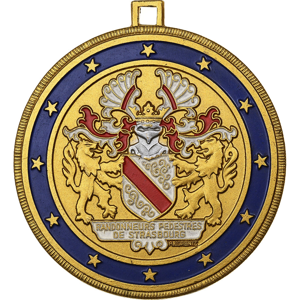Francia, medalla, Randonneurs pédestres de Strasbourg, Latón, Lorentz