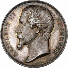 France, Medal, Napoléon III, Exposition universelle de Besançon en 1860