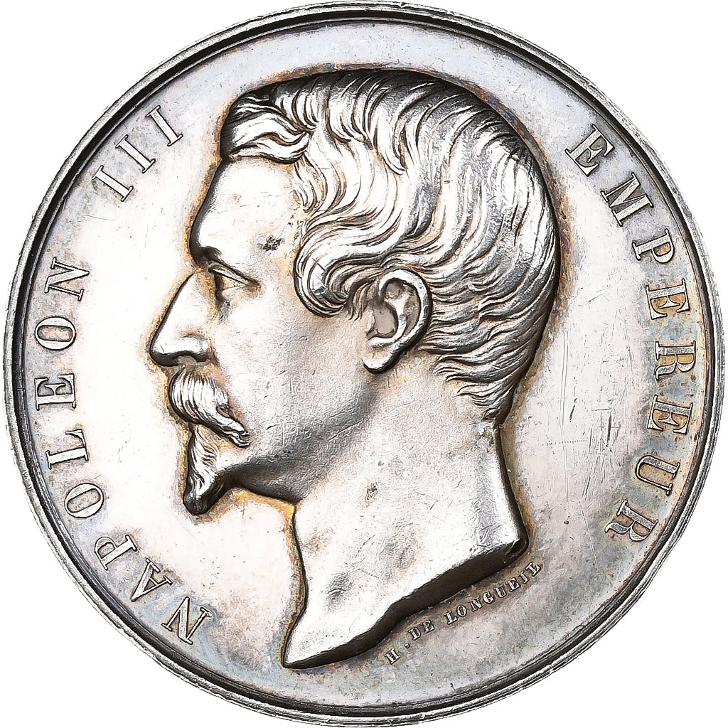 Francia, medaglia, Exposition de Pézenas, 1863, Argento, De Longueil, SPL-