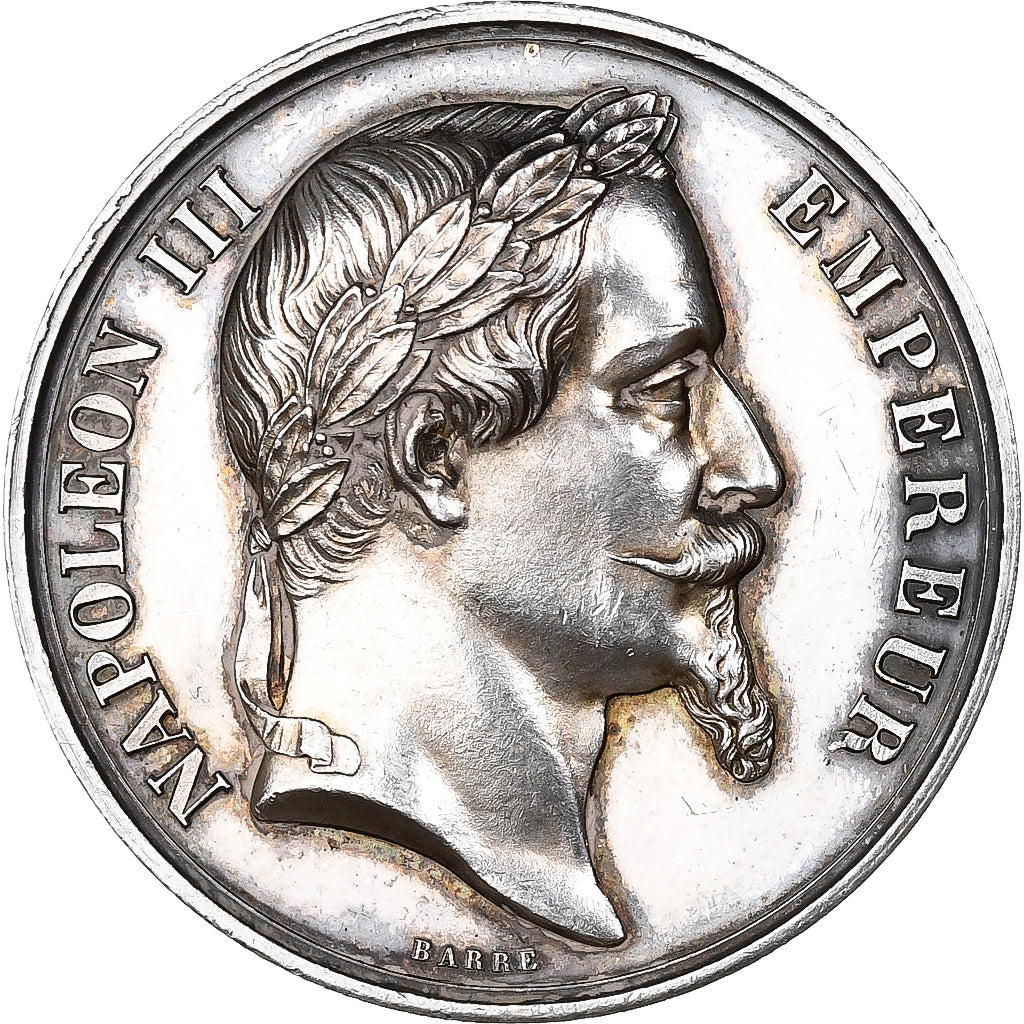 France, Medal, Napoléon III, Concours Régional Agricole, Avignon, 1866