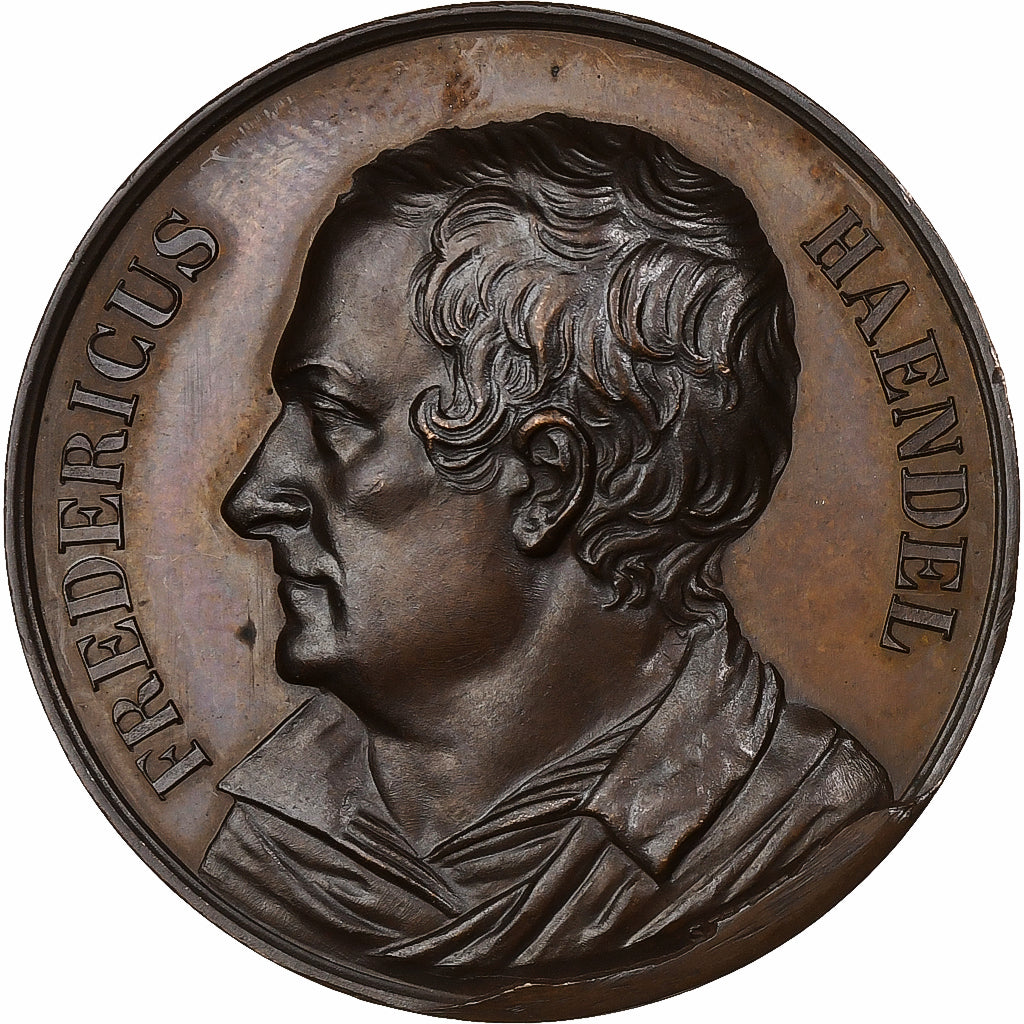 France, Medal, Fredericus Haendel, 1887, Bronze, MS(63)