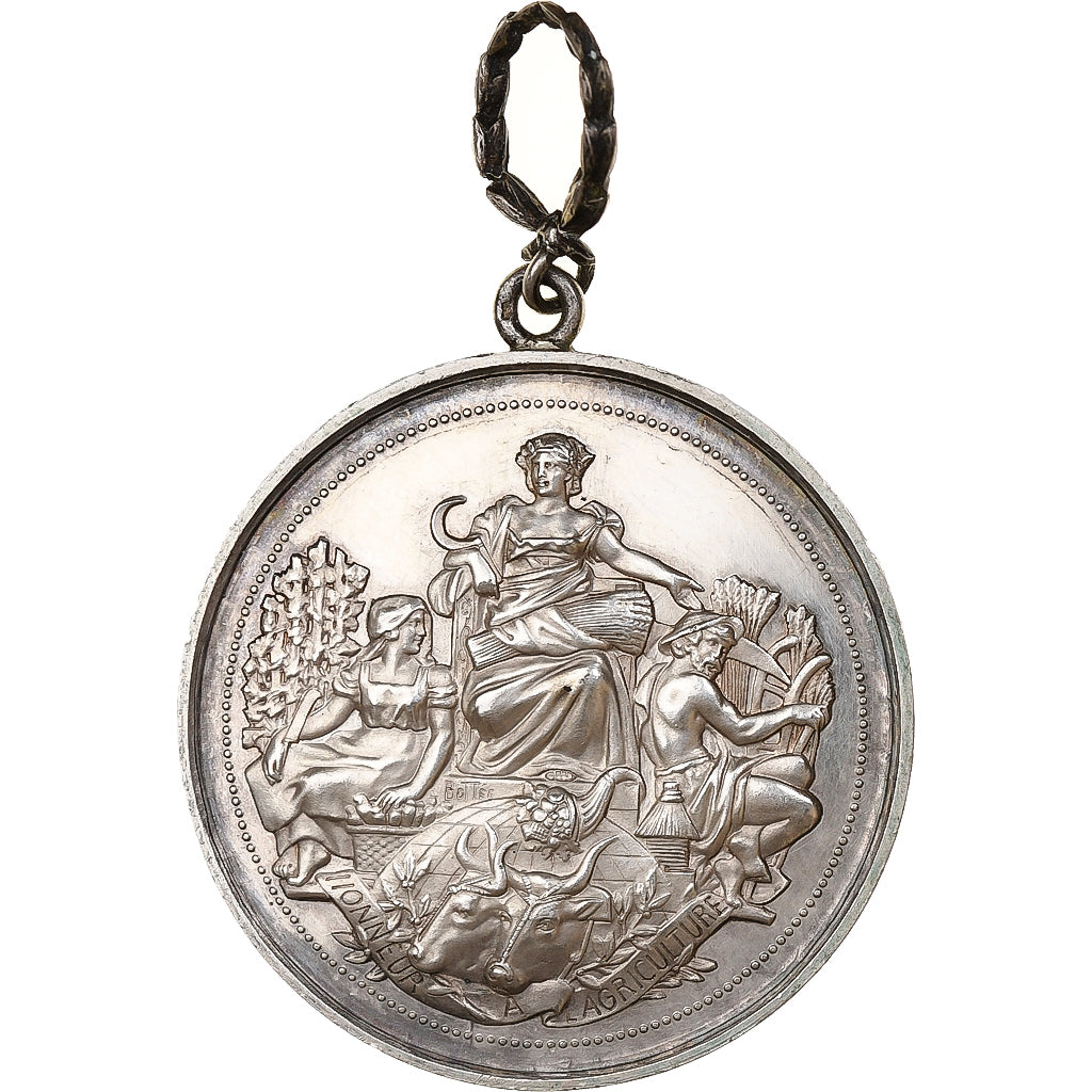 France, Médaille, Société d'encouragement à l'agriculture du Gers, Argent